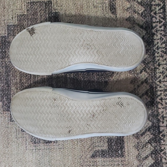 SOLD! Tory Burch Murray Canvas Grosgrain Navy/Green Women's - Picture 9 of 10